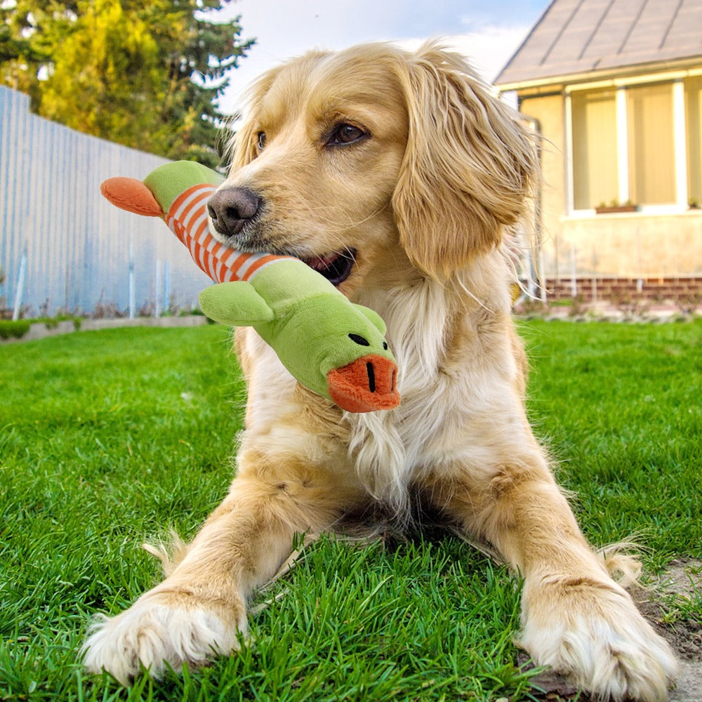 Squeaky Plush Dog Toy: Fun, Durable, and Chew-Friendly for All Puppies