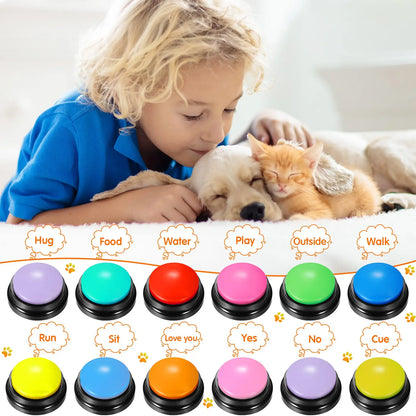 Recordable Dog Buttons: Portable, Talking Pet Toy for Fun Communication