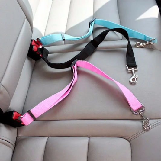 Adjustable Pet Car Seat Belt: Safety Harness for Secure Travel