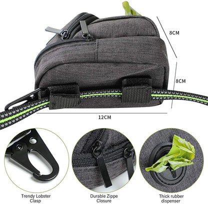 Portable Dog Treat Pouch: Multifunctional Training Bag with Poop Dispenser