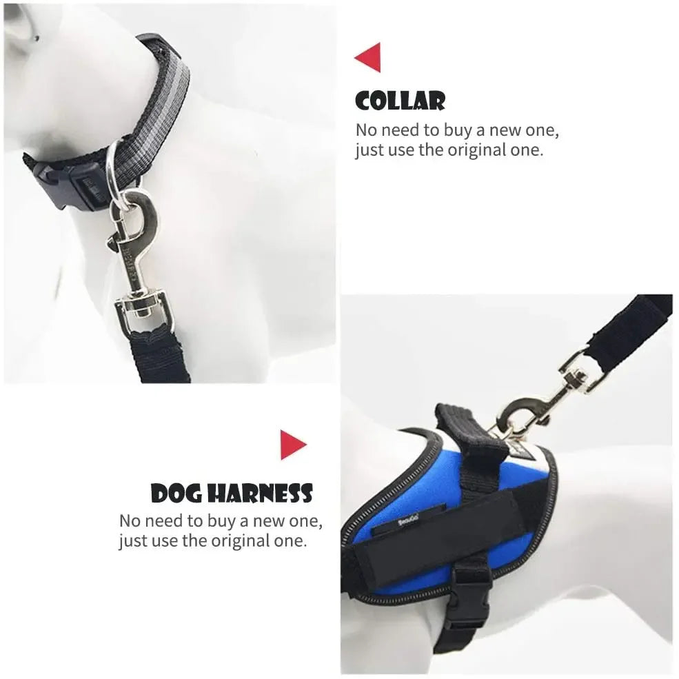 Adjustable Pet Car Seat Belt: Safety Harness for Secure Travel